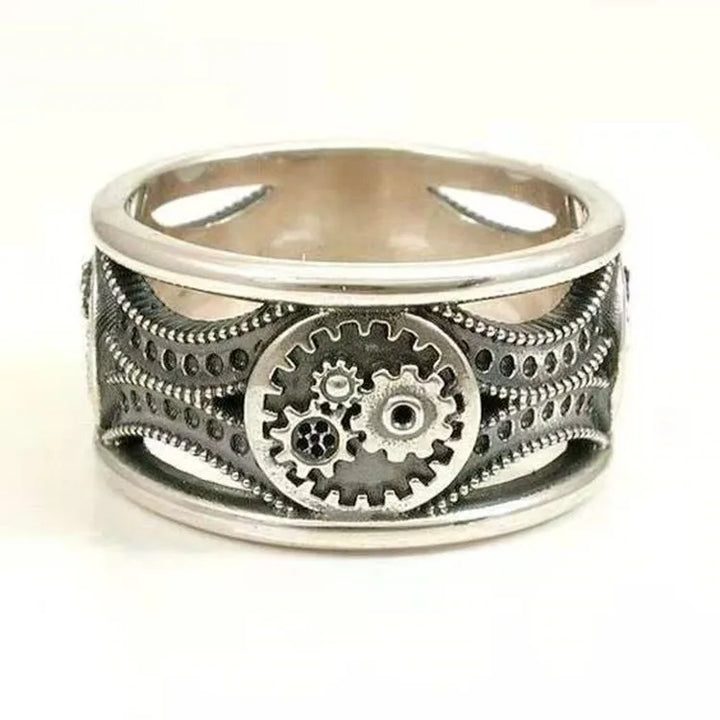 Original Steampunk Gear Ring vintage