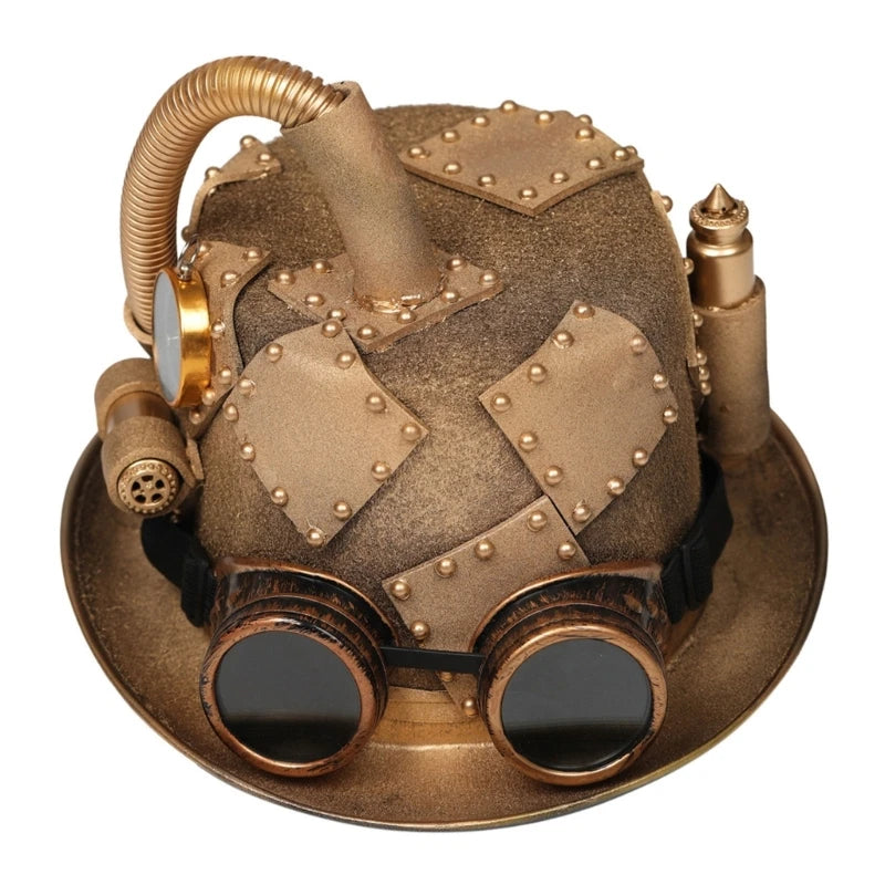 Original Steampunk Top Hat With Goggles