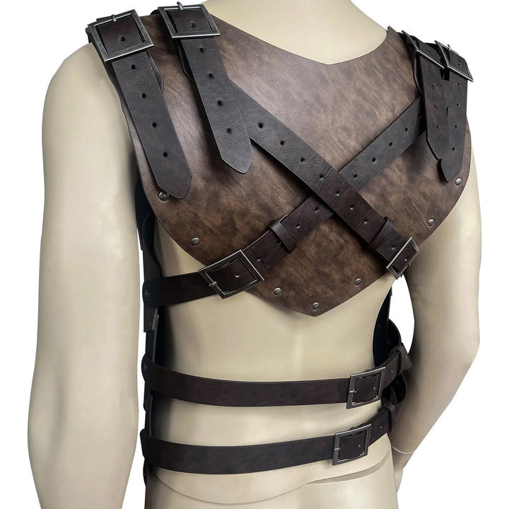 Patterned Steampunk Chest Armor brown