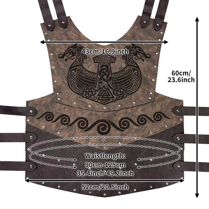 Patterned Steampunk Chest Armor chic