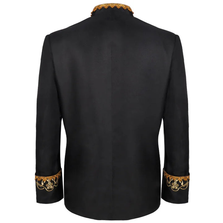 Patterned Steampunk Jacket black
