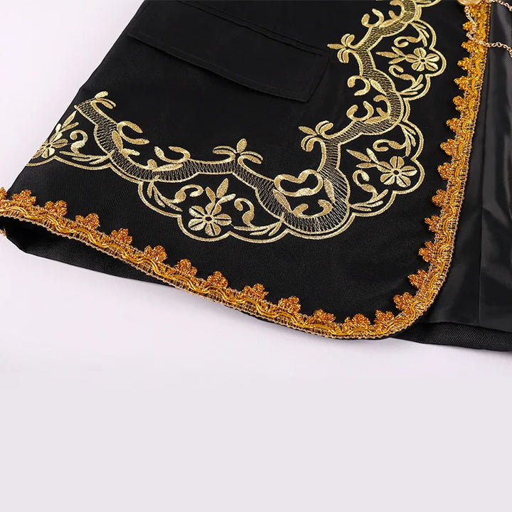 Patterned Steampunk Jacket gold