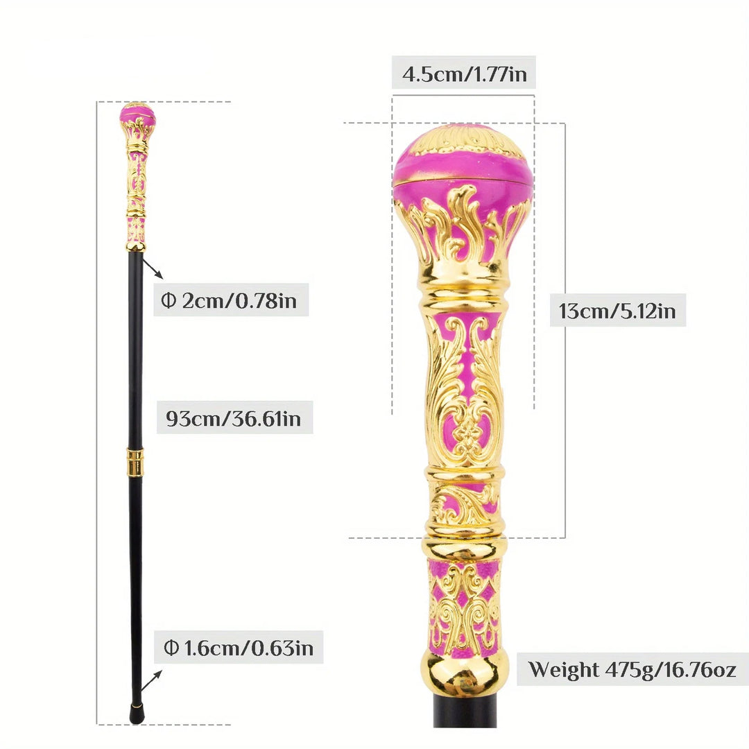 Pink And Gold Steampunk Cane fashion