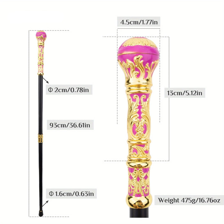 Pink And Gold Steampunk Cane fashion
