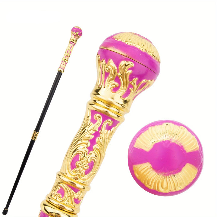 Pink And Gold Steampunk Cane tendance