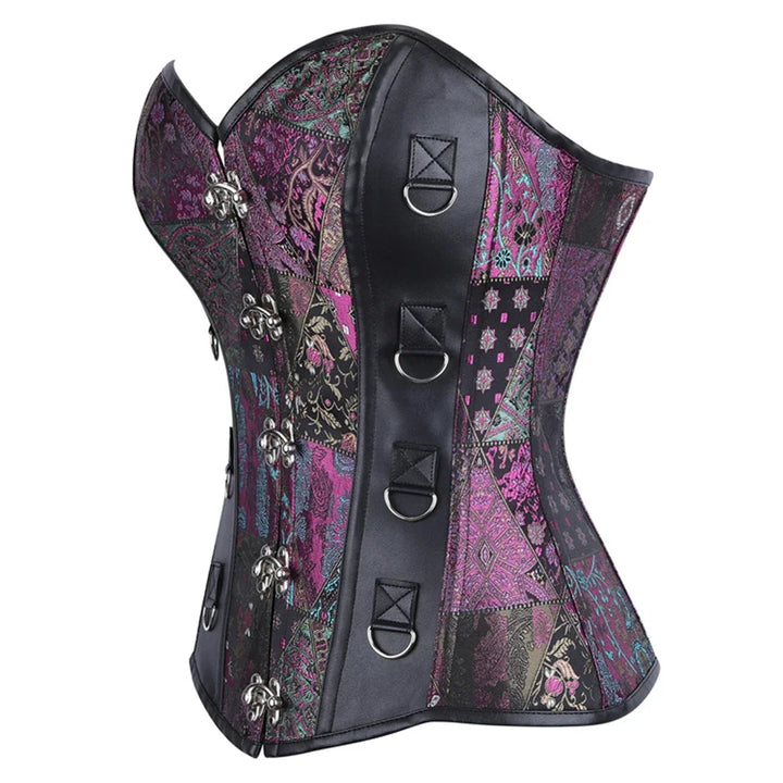 Purple Bustier Steampunk Corset Design