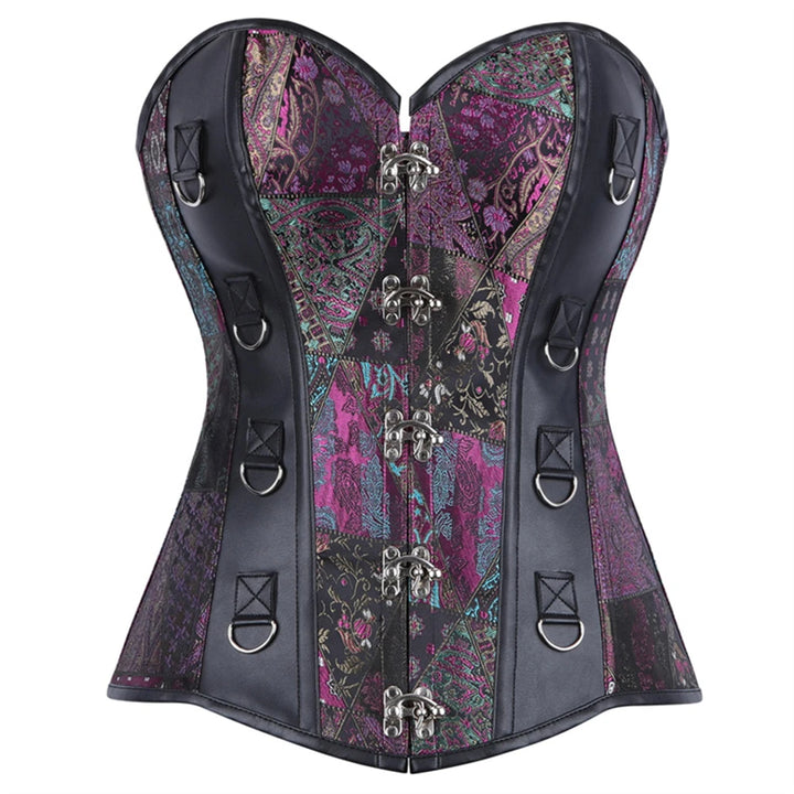 Purple Bustier Steampunk Corset Stylish