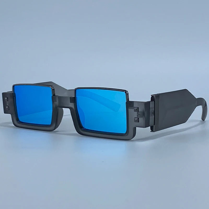 Rectangular Steampunk Sunglasses UV400 durable
