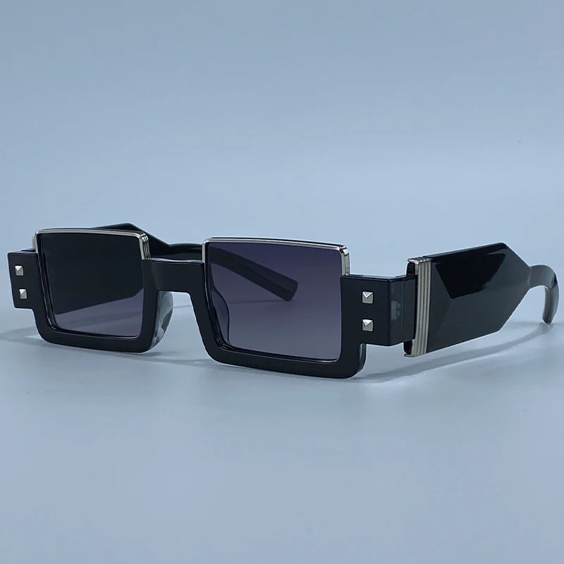 Rectangular Steampunk Sunglasses UV400 eye-catching