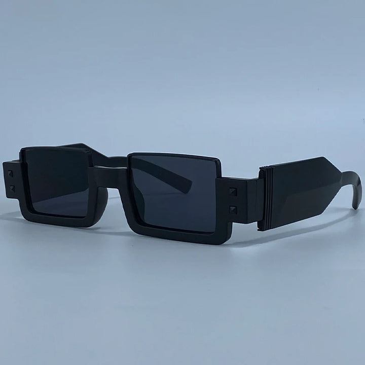 Rectangular Steampunk Sunglasses UV400 fashionable