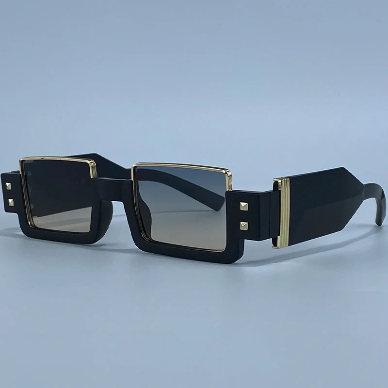 Rectangular Steampunk Sunglasses UV400 premium
