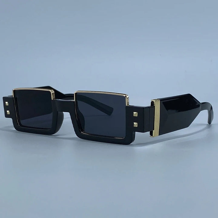 Rectangular Steampunk Sunglasses UV400 protective