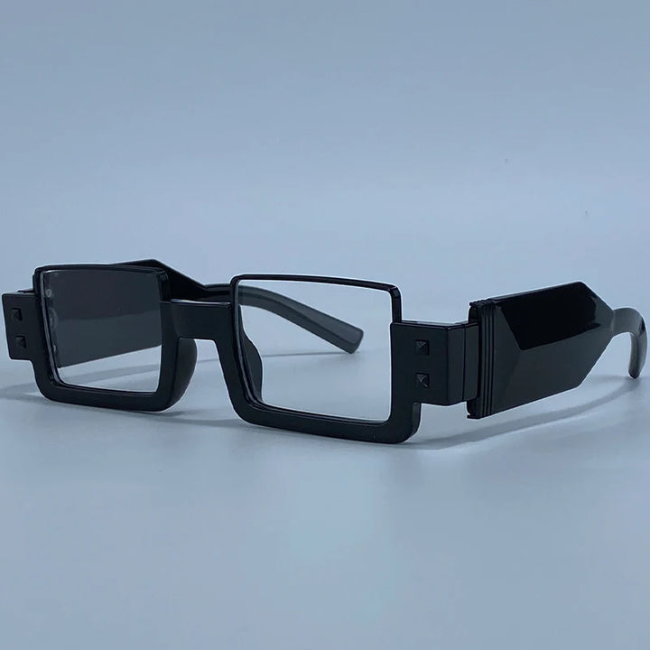 Rectangular Steampunk Sunglasses UV400 vintage