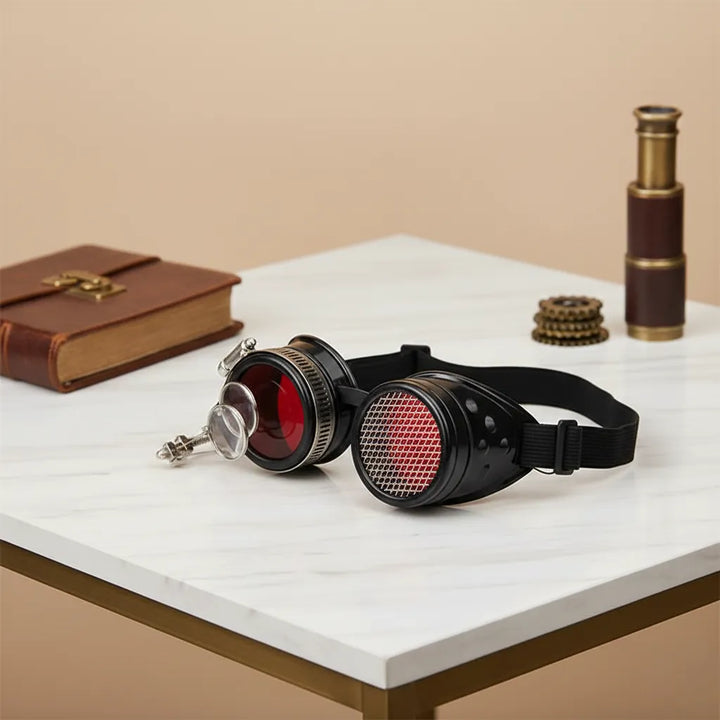 Red Steampunk Goggles