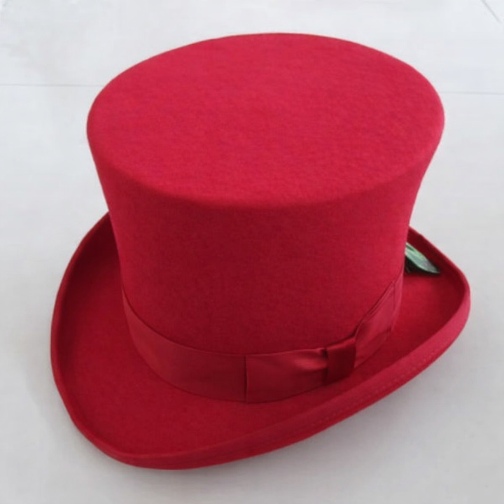 Red Steampunk Top Hat Stylish