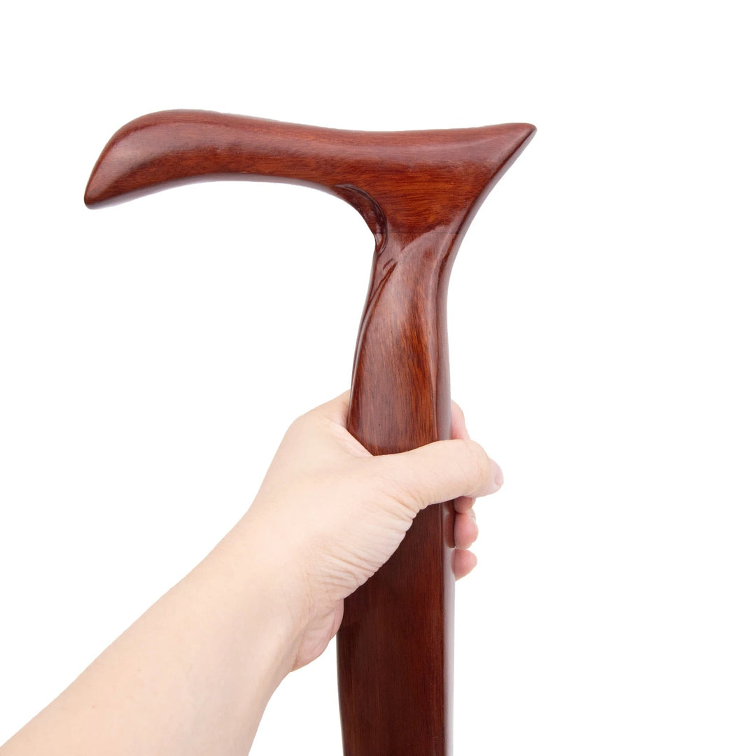 Red Wooden Steampunk Cane durable