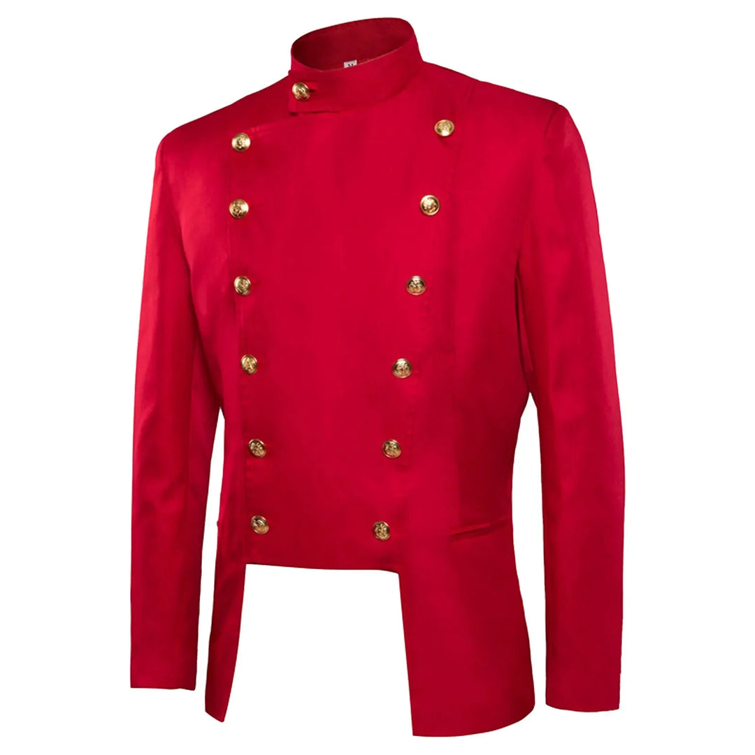 Red vintage Victorian steampunk jacket – classic design