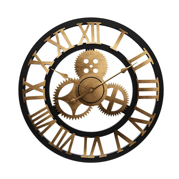 Refined Retro Stempunk Clock Bamboo