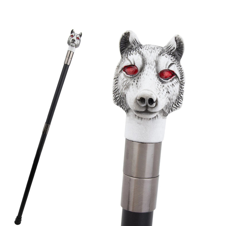 Resin Steampunk Wolf Cane