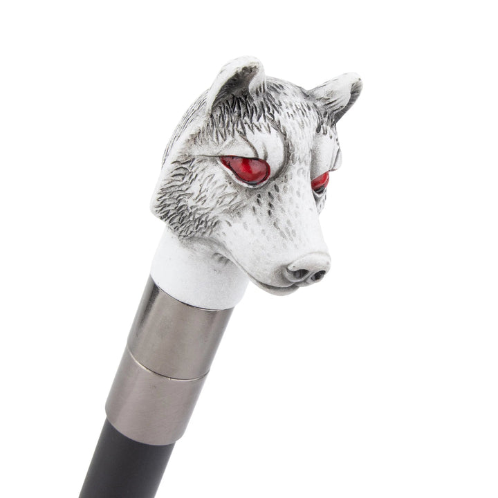 Resin Steampunk Wolf Cane unique