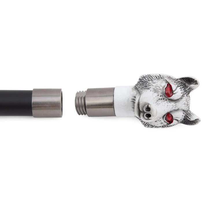 Resin Steampunk Wolf Cane vintage