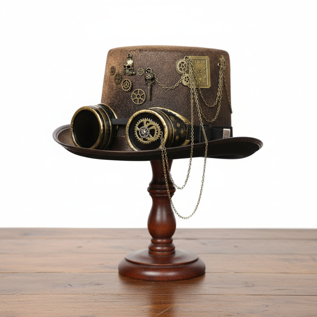 Retro Brown Steampunk Hat