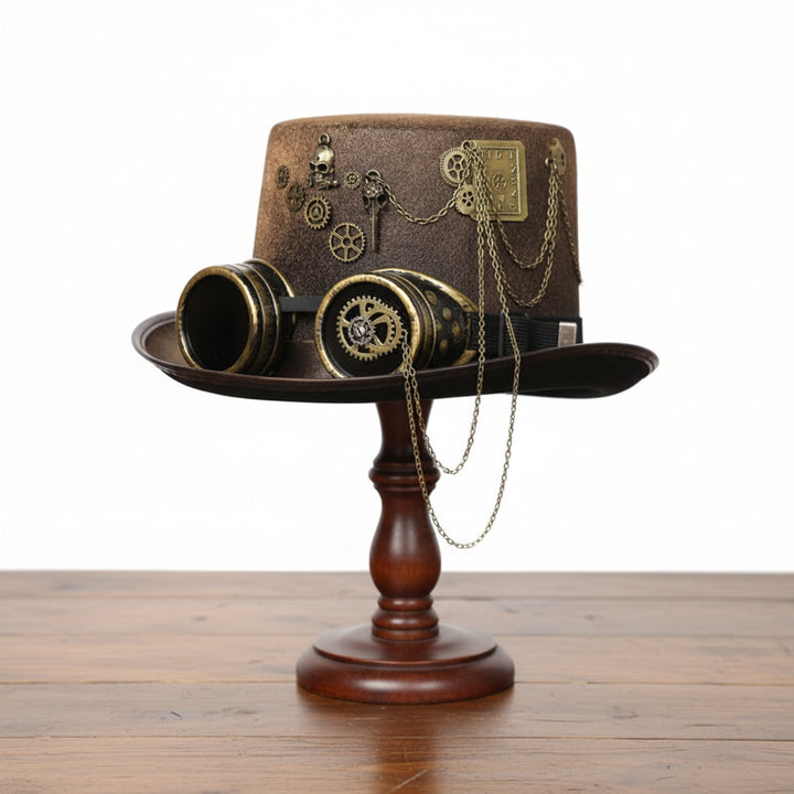 Retro Brown Steampunk Hat