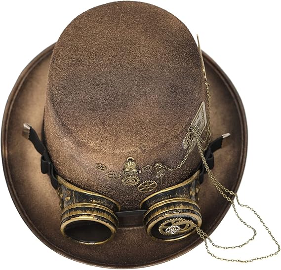Retro Brown Steampunk Hat chic