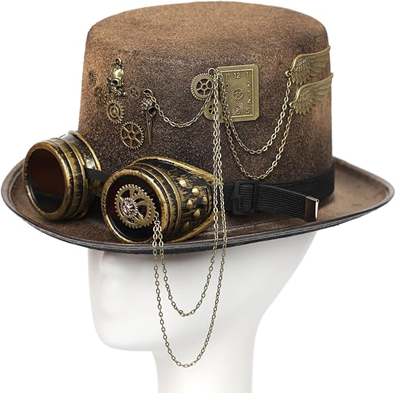 Retro Brown Steampunk Hat fashion