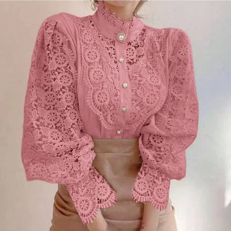 Retro Chic Steampunk Shirt With Lace premium