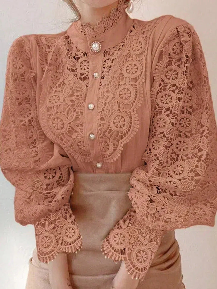 Retro Chic Steampunk Shirt With Lace romantic