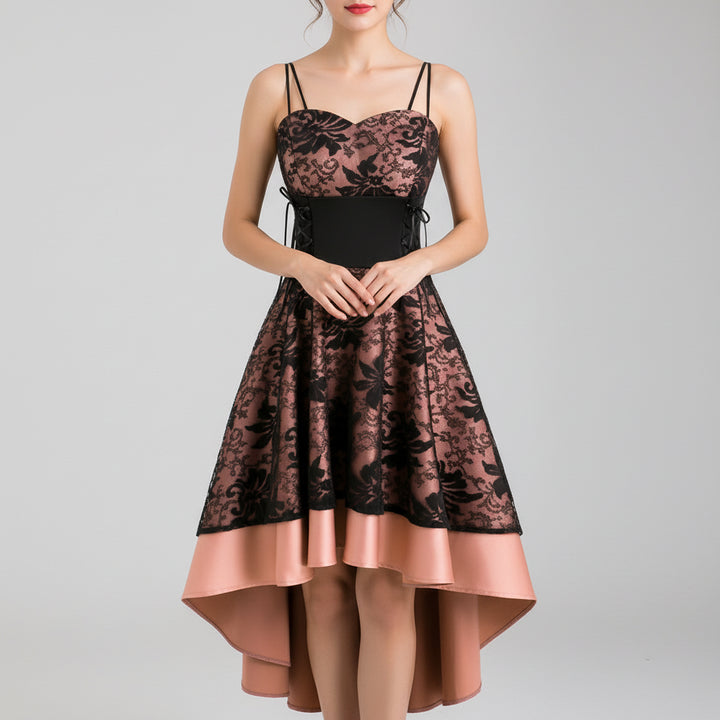 Retro Floral Steampunk Dress