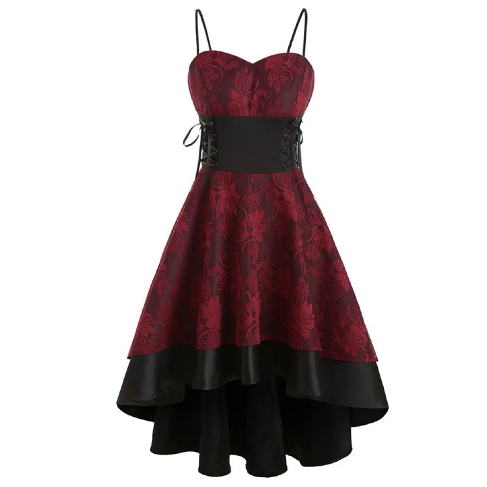 
Retro Floral Steampunk Dress fashion

