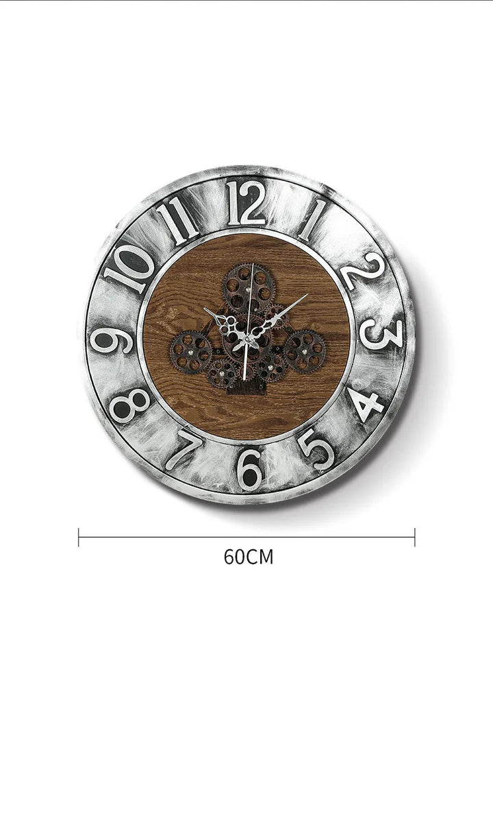 Retro Industrial Style Steampunk Clock vintage