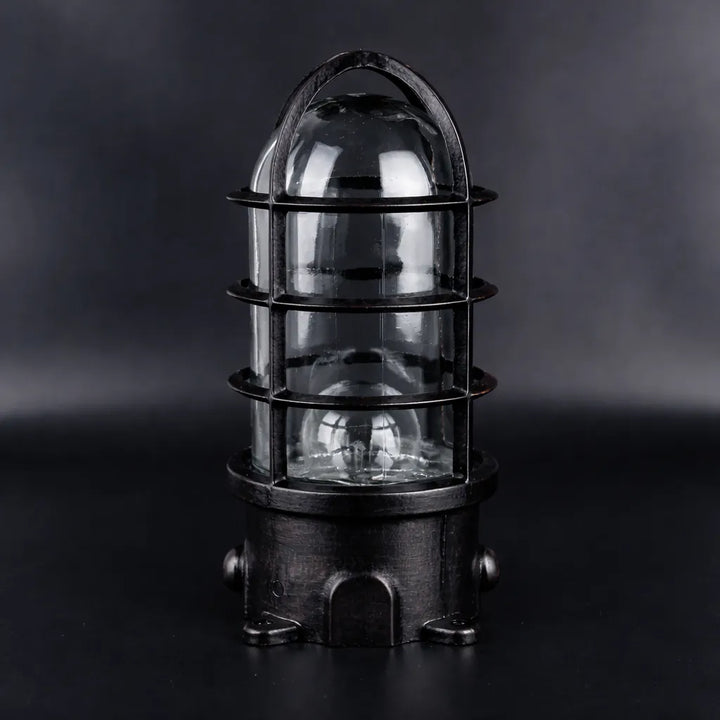 Retro Industriel Steampunk Lantern Black