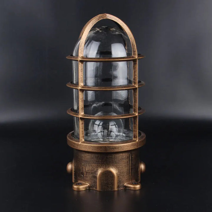 Retro Industriel Steampunk Lantern Brown