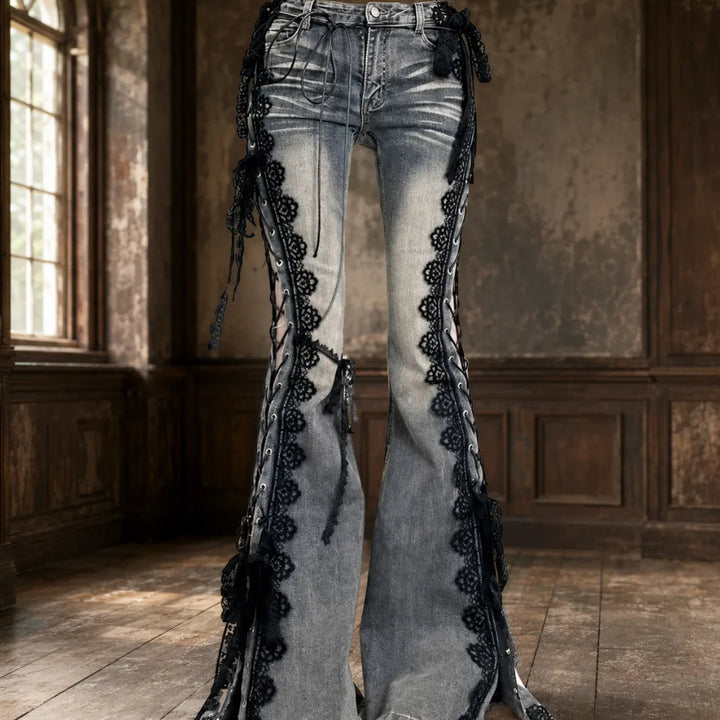 Retro Lolita Steampunk Jeans