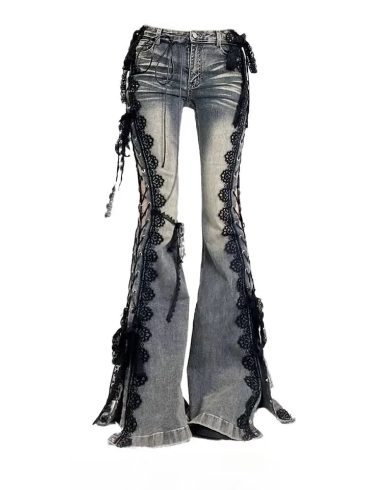 Retro Lolita Steampunk Jeans elegant