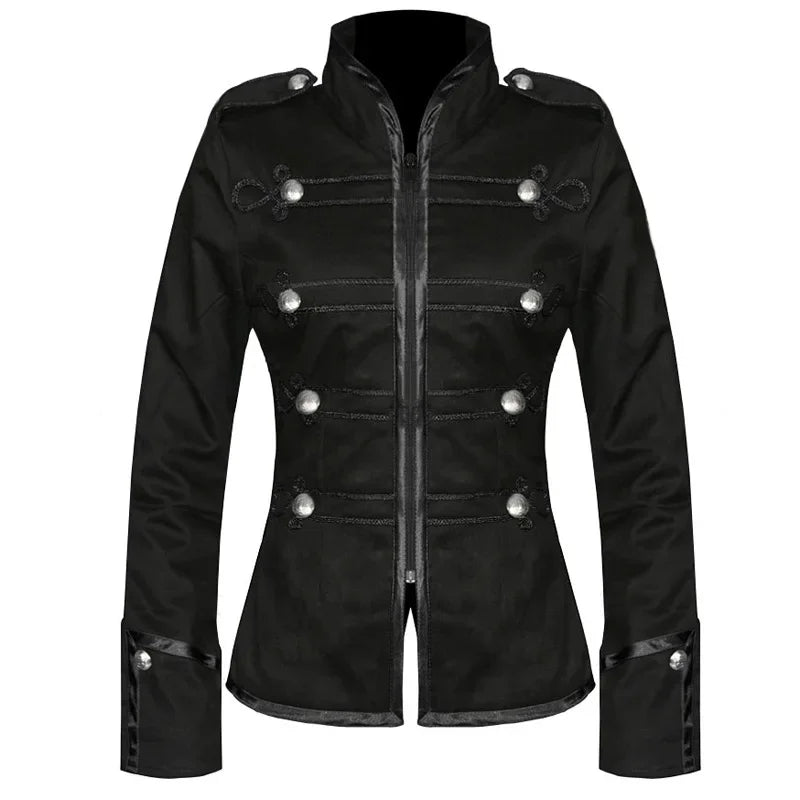 Retro Medieval Military Steampunk Blazer for Women