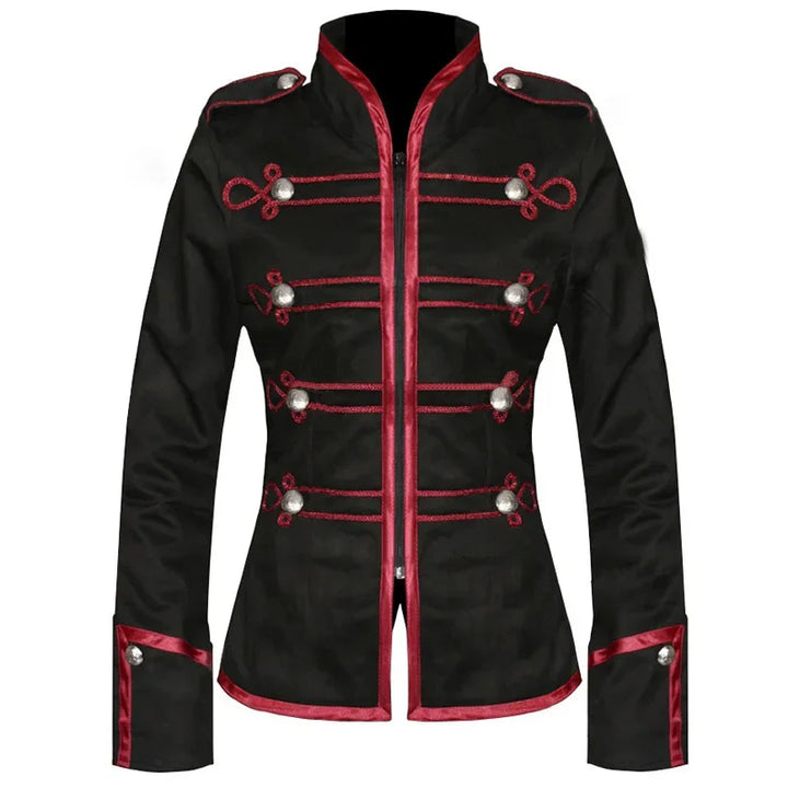 Retro Medieval Military Steampunk Blazer for Women 