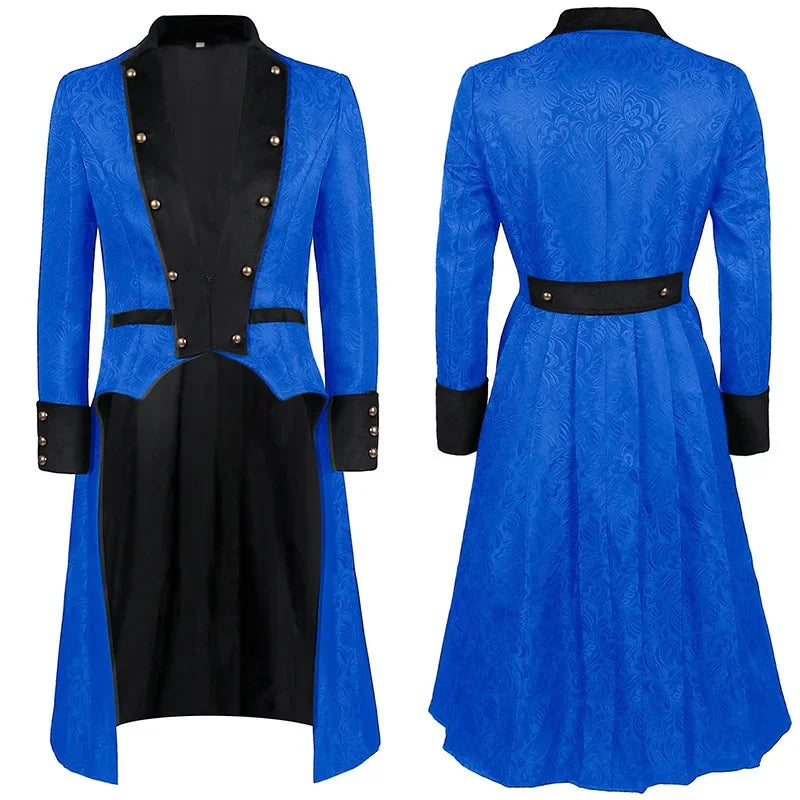 Retro Men’s Steampunk Costume Blue