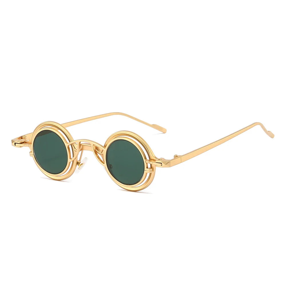 Retro Round Two in One Sunglasses Steampunk – bold style