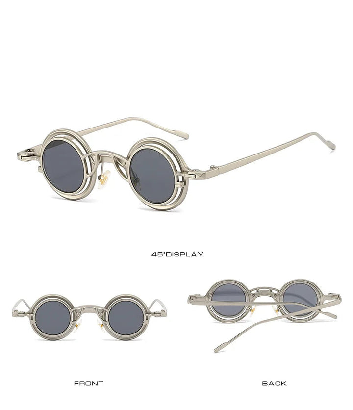 Retro Round Two in One Sunglasses Steampunk – classic steampunk