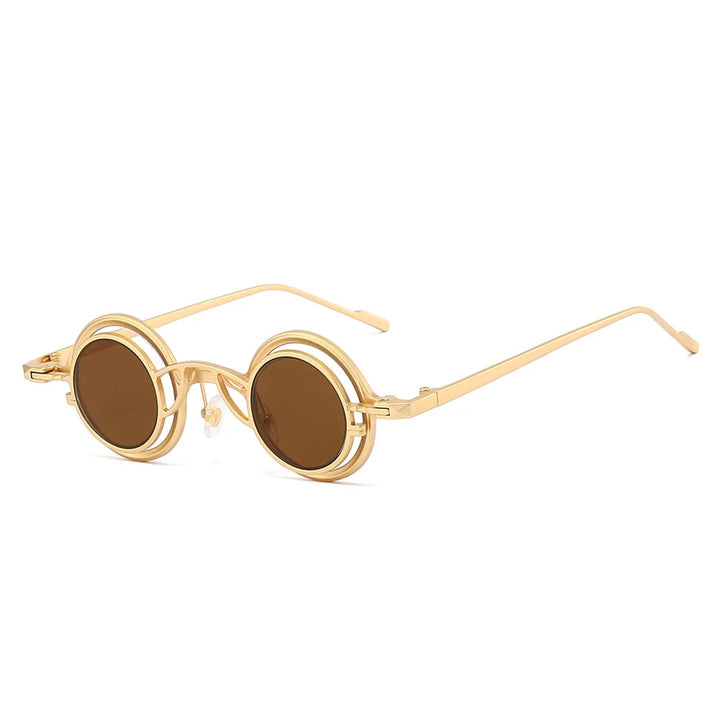 Retro Round Two in One Sunglasses Steampunk – distinctive look