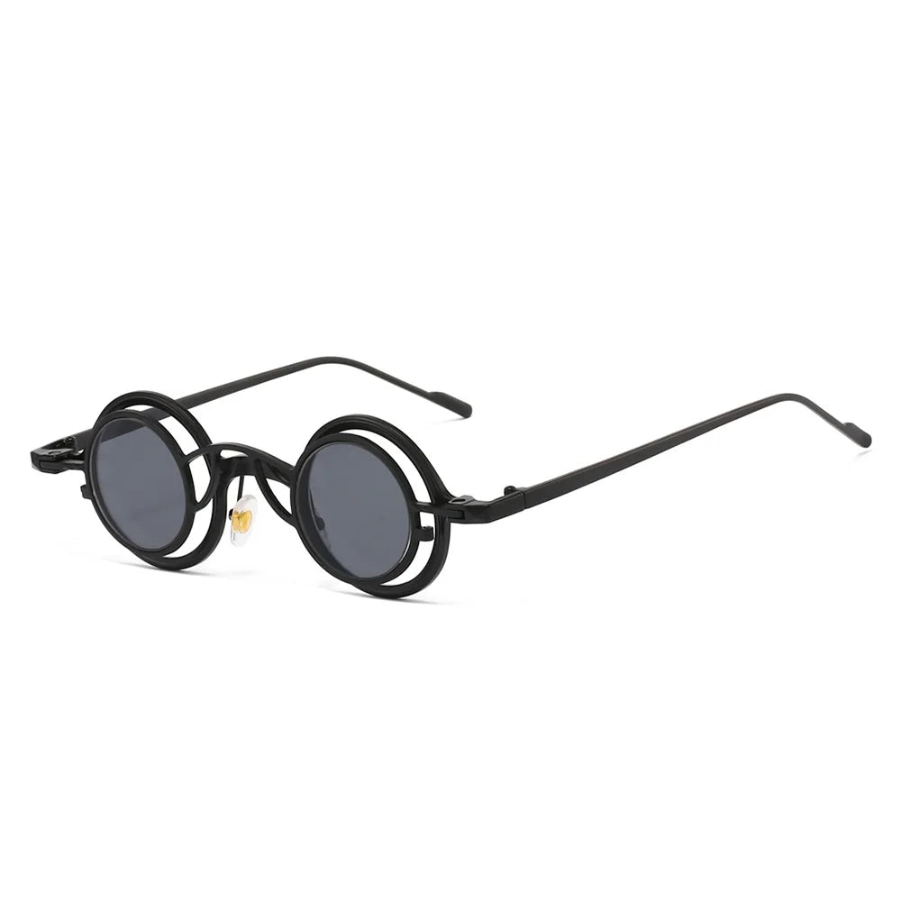 Retro Round Two in One Sunglasses Steampunk – dual-use design