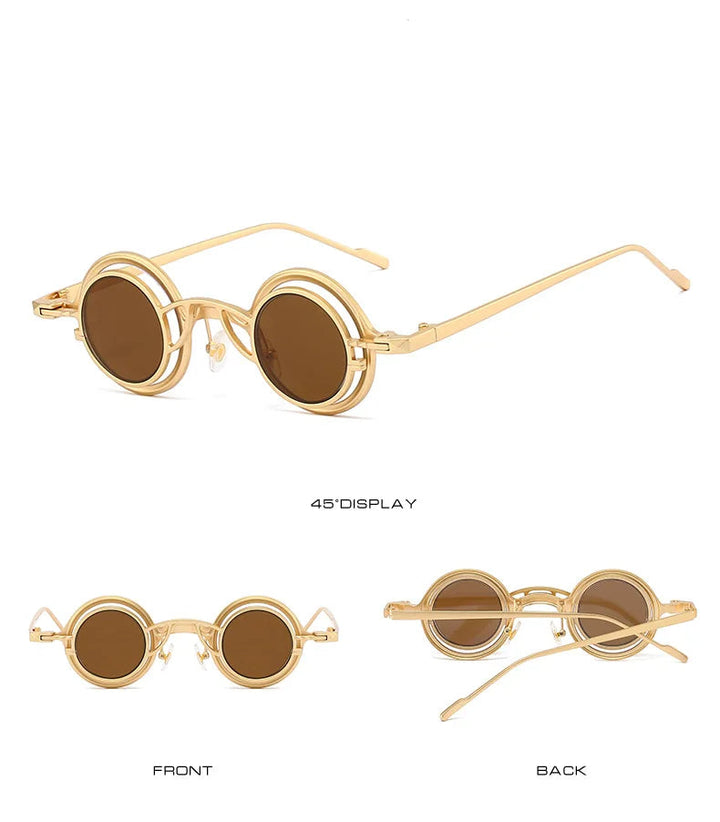 Retro Round Two in One Sunglasses Steampunk – fashion accessory