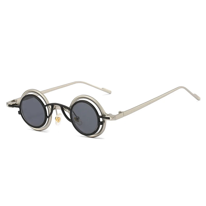Retro Round Two in One Sunglasses Steampunk – iconic round frame