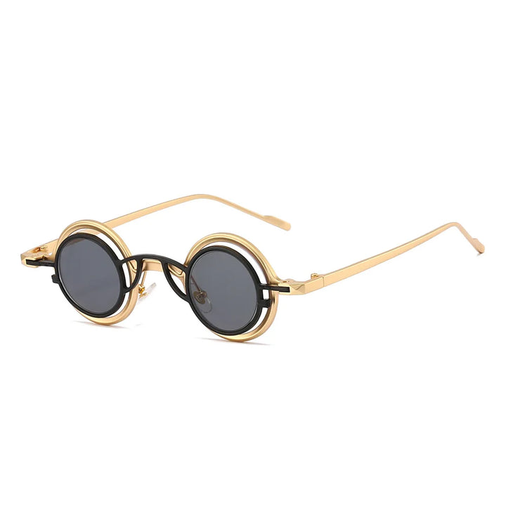 Retro Round Two in One Sunglasses Steampunk – statement piece