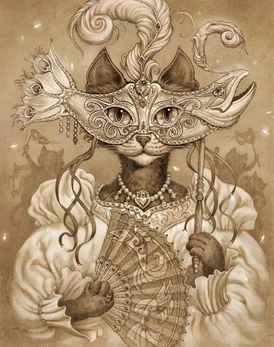Retro Steampunk Cat Wall Art fashion