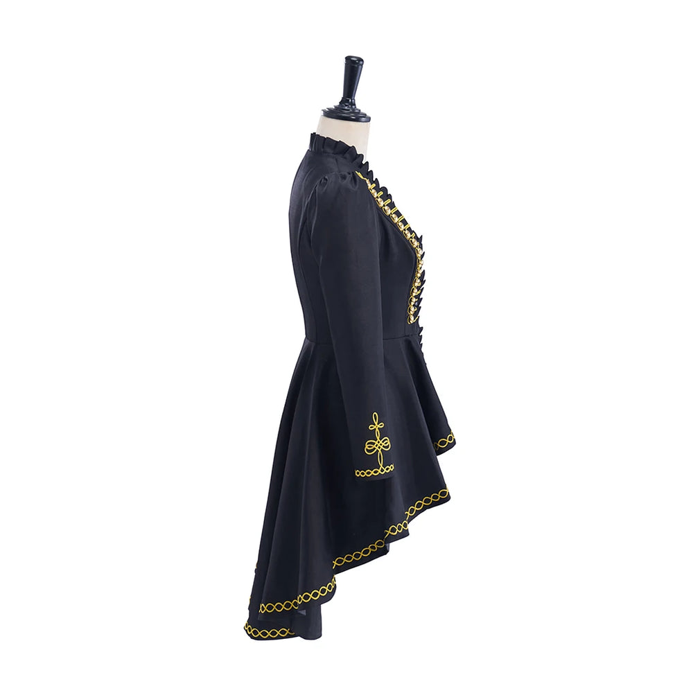 Retro Steampunk Cosplay Dress Costume Navy Blue